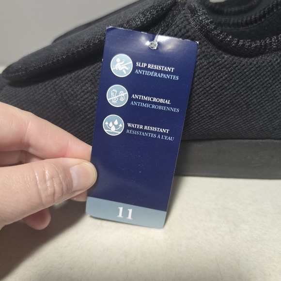 NEW Silverts Adaptive Slippers Diabetic Easy On Black Adjustable Womens 11 Men 9 - Picture 12 of 14